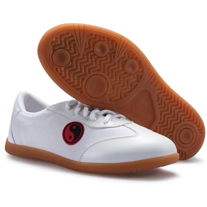 Zachte Zool Canvas Tai Chi Schoenen Vechtsport Schoenen Taiji Boksen Praktijk Schoenen Gratis Flexibele
