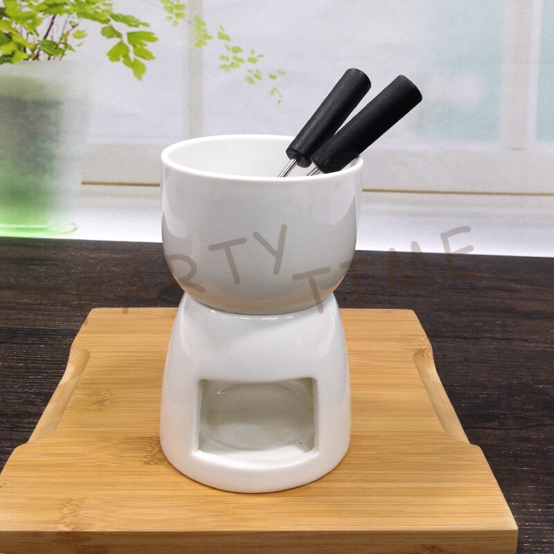 Mini Chocolade Fondue Set, Hightea Serveren Fondue Pot, Mini Kaas Fondue: 28293 round