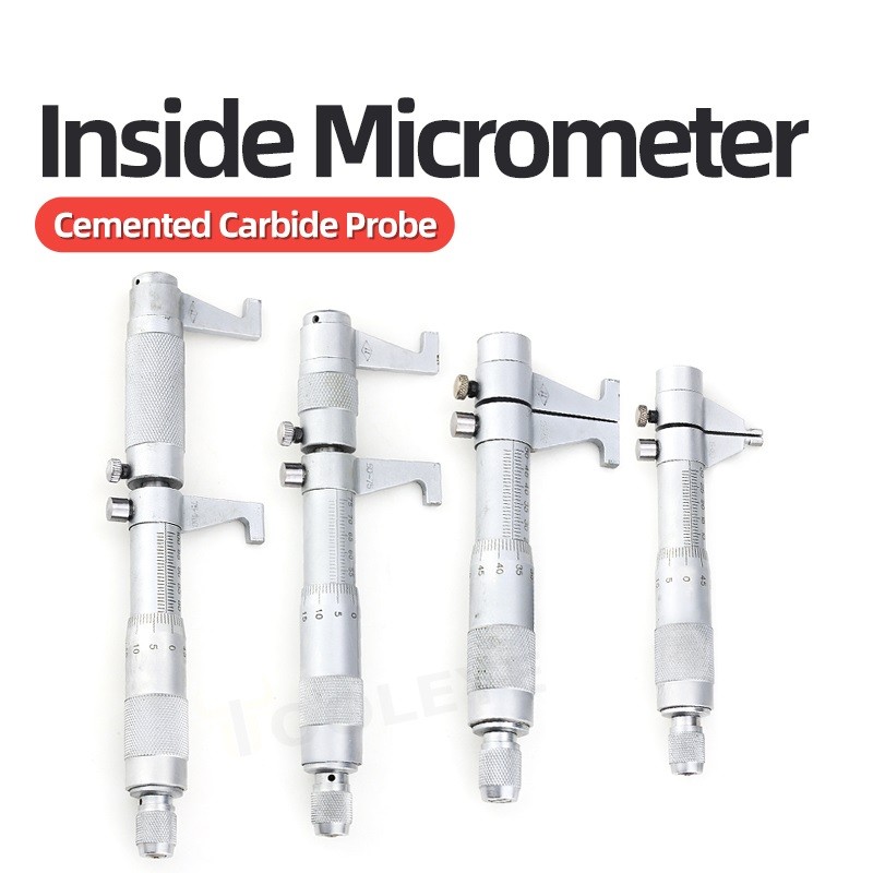Micrómetro de diámetro interior de 5-30/25-50/50-75mm, calibrador de tornillo métrico de precisión de 0,01 MM, herramienta de medición de tamaño interno