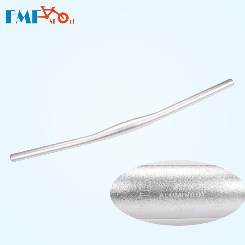 FMFXTR – guidon de vtt plat/surélevé en alliage d'aluminium haute résistance, partie droite de vélo, 31.8x620/700mm: Flat-620-sliver