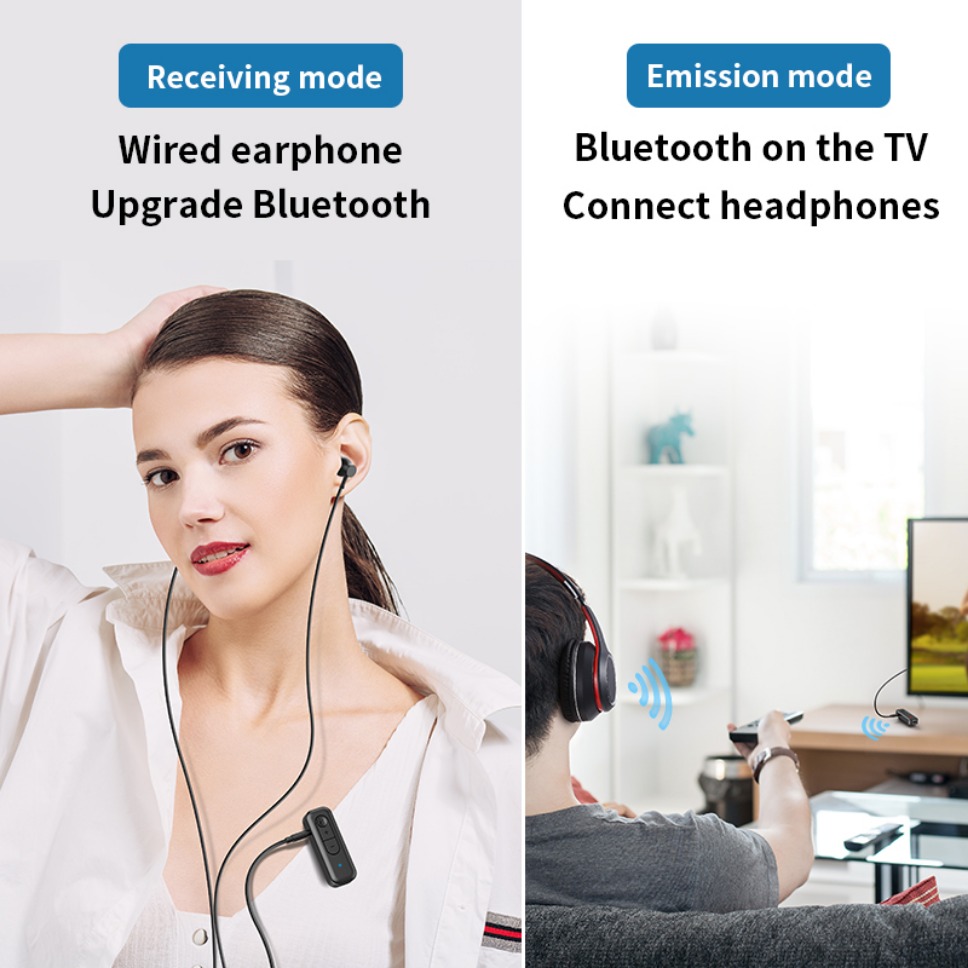 Bluetooth Adapter 5,3 Drahtlose Bluetooth Empfänger Für 3,5mm Jack Kopfhörer Aux Bluetooth Sender Für Kopfhörer TV Auto Audio
