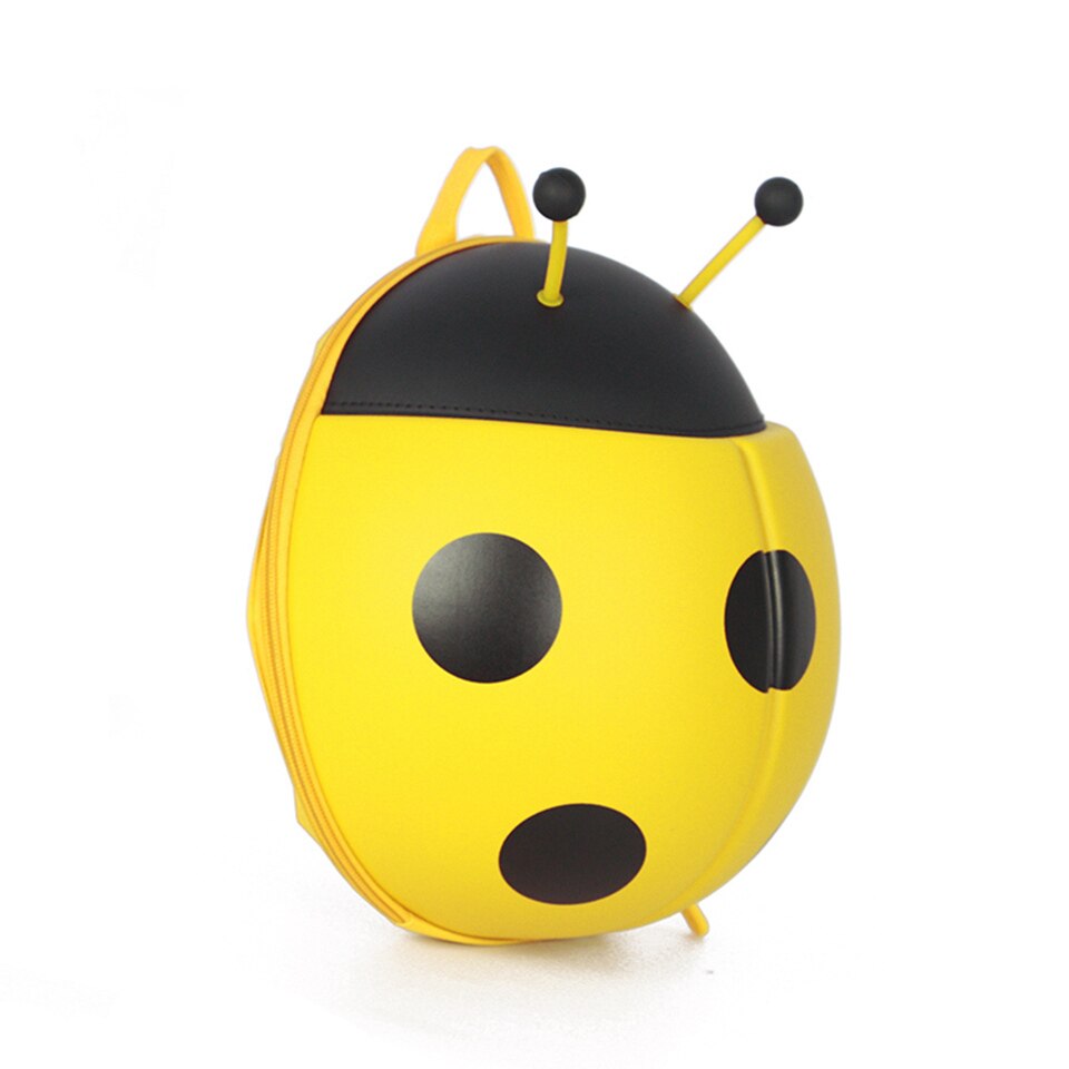 Int'g Leuke Ladybird Pluche Rugzak Meisjes Jongen Kinderen Tas Lieveheersbeestje Schooltas Kinderen Speelgoed Rugzak Voor Kind Waterdichte 28cm: YELLOW