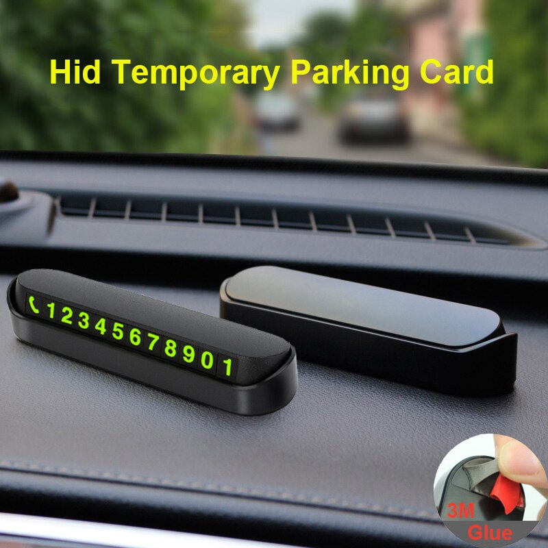 hid Car Styling Temporary Parking Card Sticker Phone Number Card Park Stop for Toyota Cadillac Fiat Volvo Peugeot BMW Ford VW