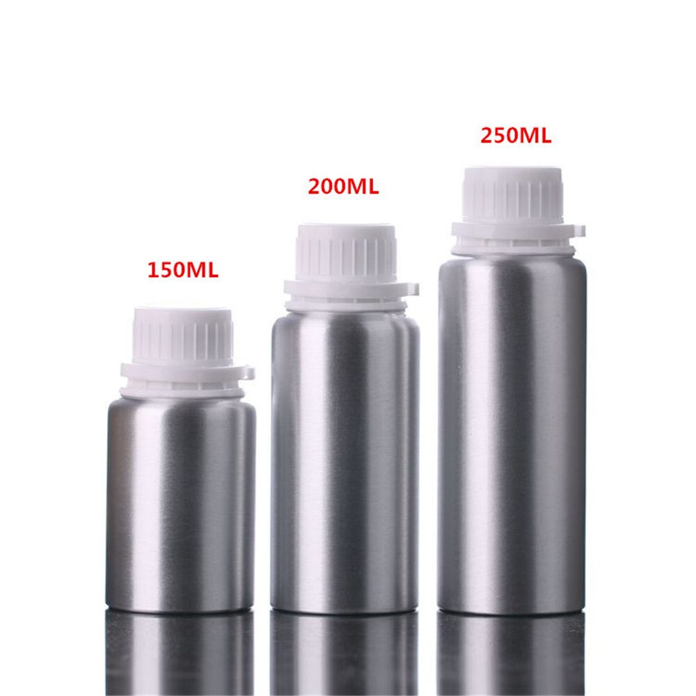 Bouteille en aluminium 50ml-1000ml, conteneur vide Portable, pour parfum, voyage, huile essentielle, bouchon antivol, sous-bouteille, cosmétique,