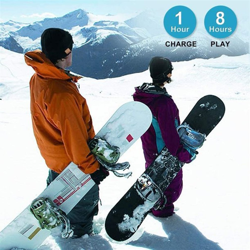 2 in 1 Winter Bluetooth-kompatible 5,0 Headset Stirnband warme Musik Hut mit Mikrofon für Freis prec heinrich tung Outdoor Sport Cap