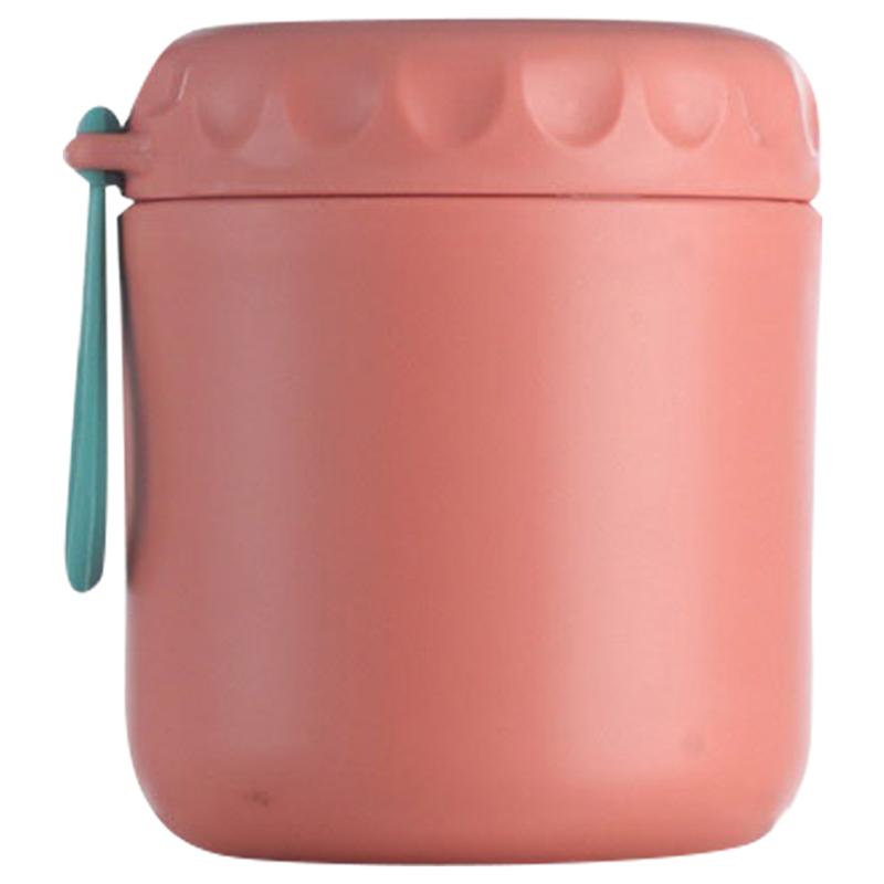 Stainless Steel Insulated Lunch Box Soup Holder Portable Food Container For Picnic School Office Hand-Held Soup Cup Thermos: Red