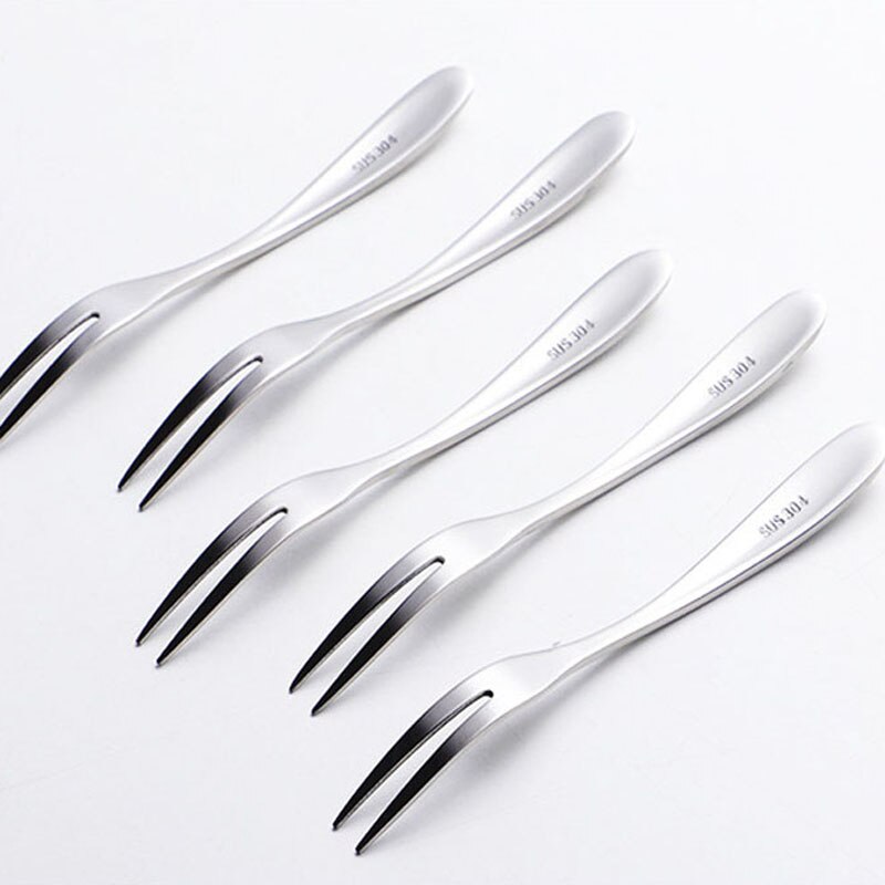 Stainless Steel Fruit Fork Luxury Multifunctional Dessert Forks For Kitchen Accessories