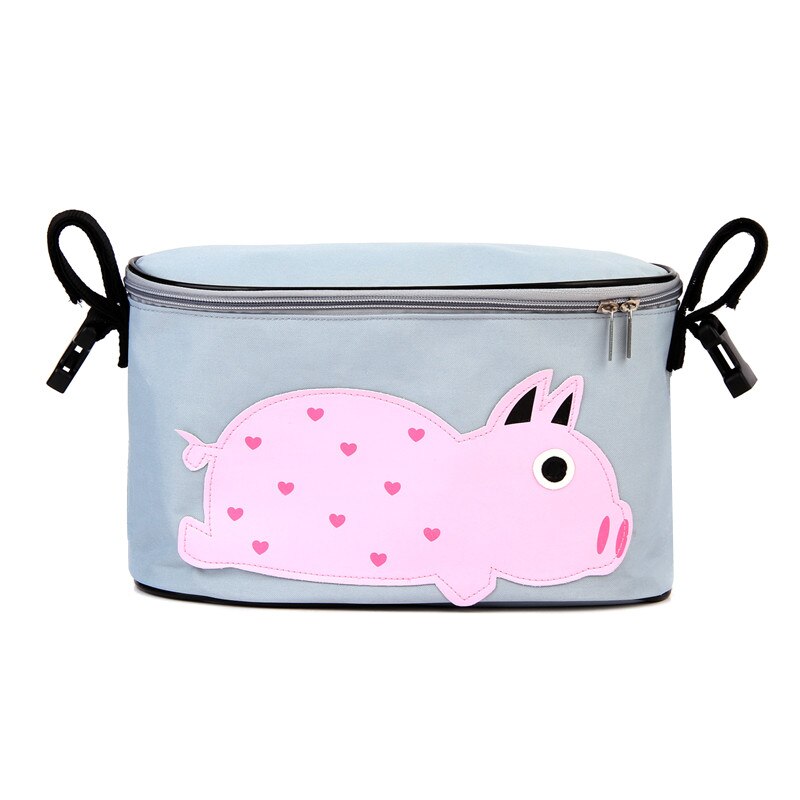 Baby Tasche mit Guter kinderwagen organizer Trolley Kinderwagen Auto erhöhen Aufbewahrungstasche Mama Tasche Windel Einkaufstasche: pig