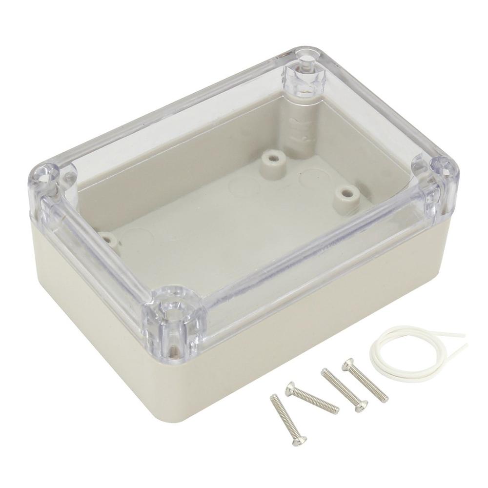 Waterproof Transparent PC Clear Cover Enclosure Plastic Box Electronic Project Case Instrument Electrical Junction Box Housing