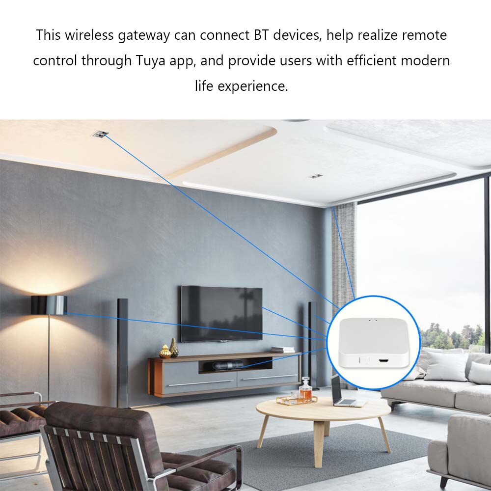 Tuya Wireless Multifunctional Remote Control Gateways Intelligent BT Gateways Tuya Wireless Fidelity Gateways Smart Home Bridges