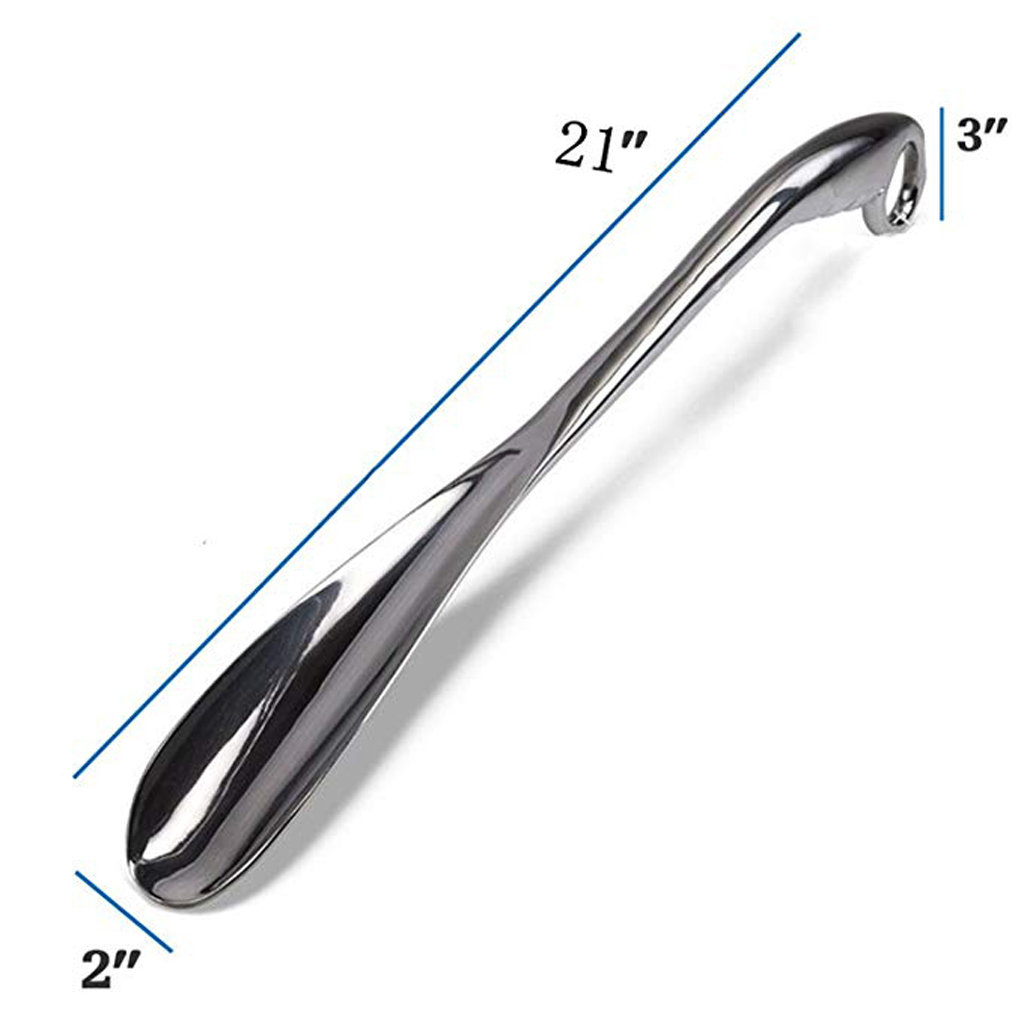 Metall extra lång skohorn lätt att nå 21 ' skohorn längre snyggt båge handtag legerat skohorn