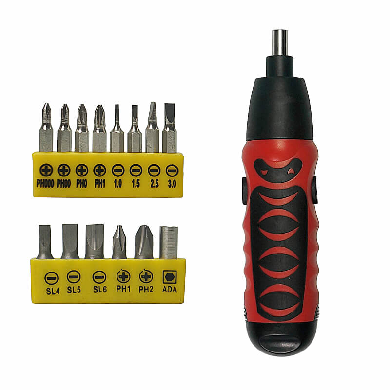 6V Battery Operated Mini Cordless Screwdriver with Bidirectional Switch 14pcs Drill Bits