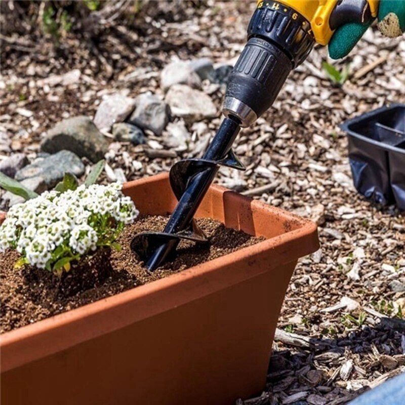 Garden Planting Auger Spiral Hole Drill Bit Planter Post Hole Digger Fence Borer Petrol Post Hole Digger for Electric Drill