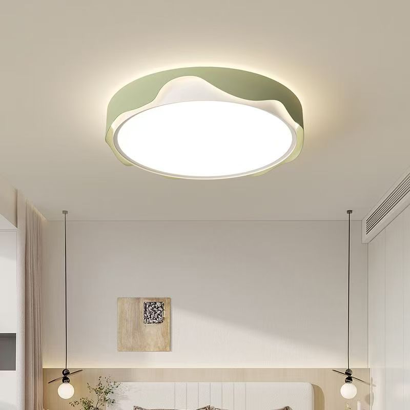 Plafondlamp modern eenvoudig hoofdslaapkamer lamp franse crème stijl groene populaire sfeer zhongshan lampen  k48
