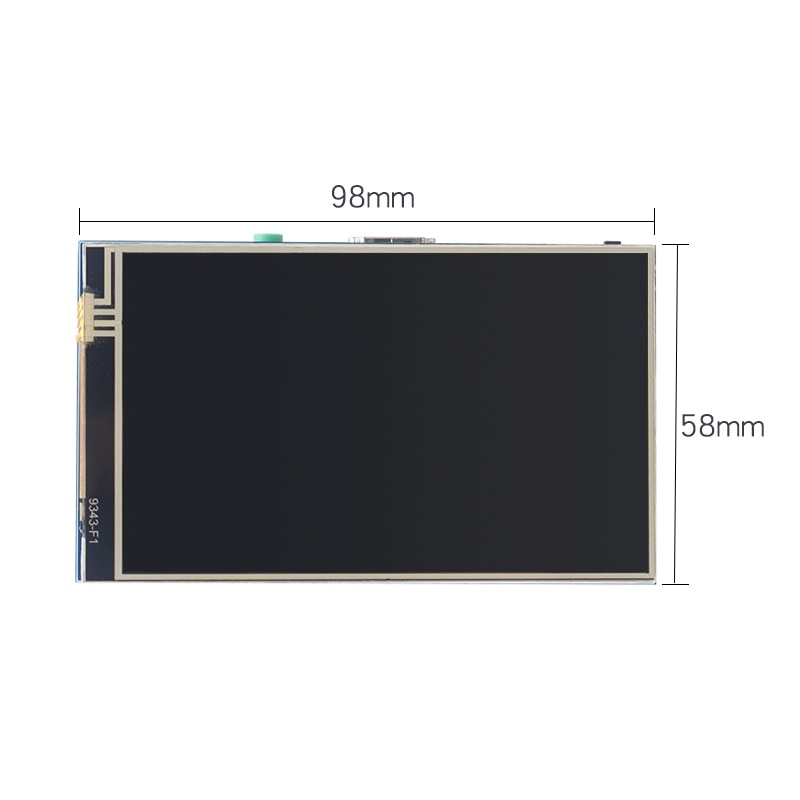 4 inch Raspberry Pi 4 LCD Display Touchscreen 800*480 SPI Touch Screen for Raspberry Pi 4 Model B / 3B Plus / 3B / 2B / Zero W