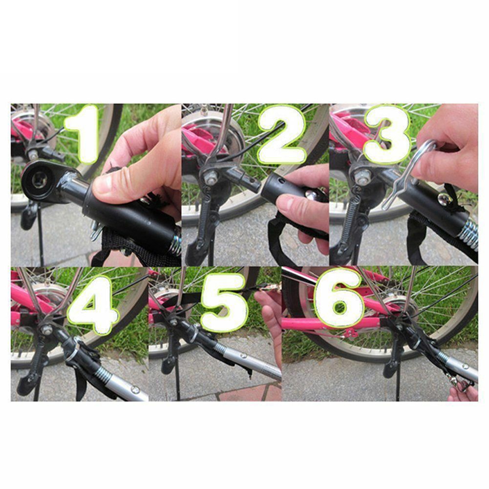 Acoplador de enganche de barra de remolque de bicicleta, embrague de acero, pieza de repuesto de ciclomotor, Linker para remolques de bicicleta, accesorios de bicicleta