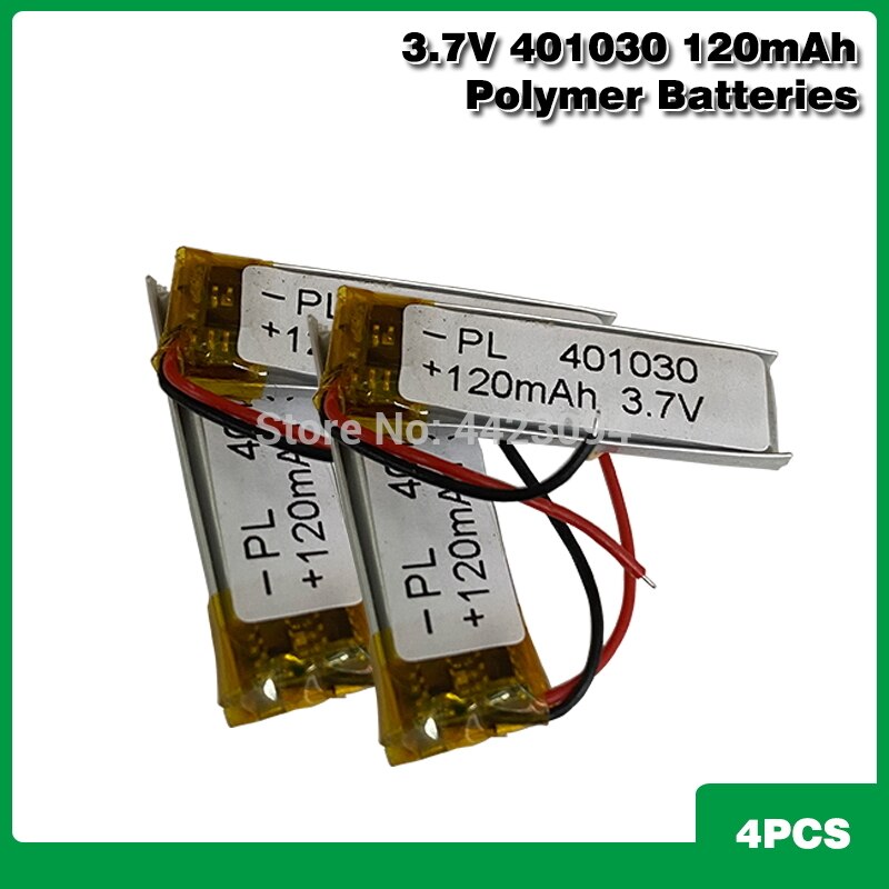 3.7V 120mAh 401030 litowo-polimerowy akumulator litowo-jonowy do MP3 MP4 MP5 GPS tablet DVD kamera Bluetooth Lipo cell: 4ps