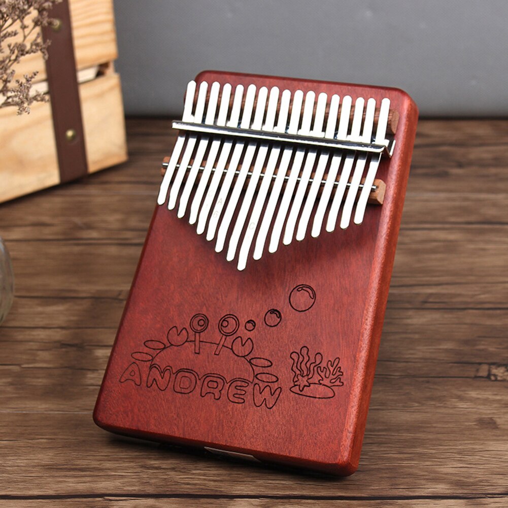 17-Key Wooden Finger Kalimba Mbira Thumb Piano Musical Instrument Kids Chic