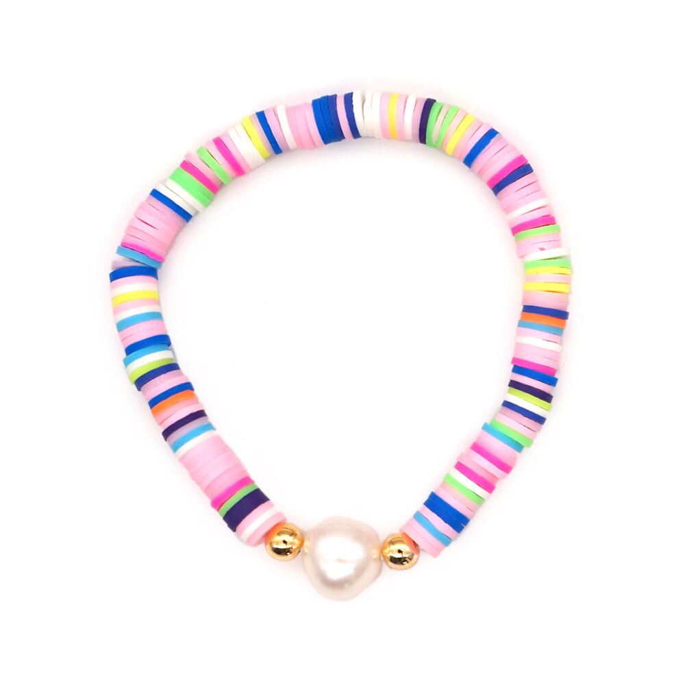 Go2 boho heishi kralen afrikaanse armbanden echte parel armband voor vrouwen boho string pulseira mujer zomer strand handgemaakte sieraden: Zz -b200113l