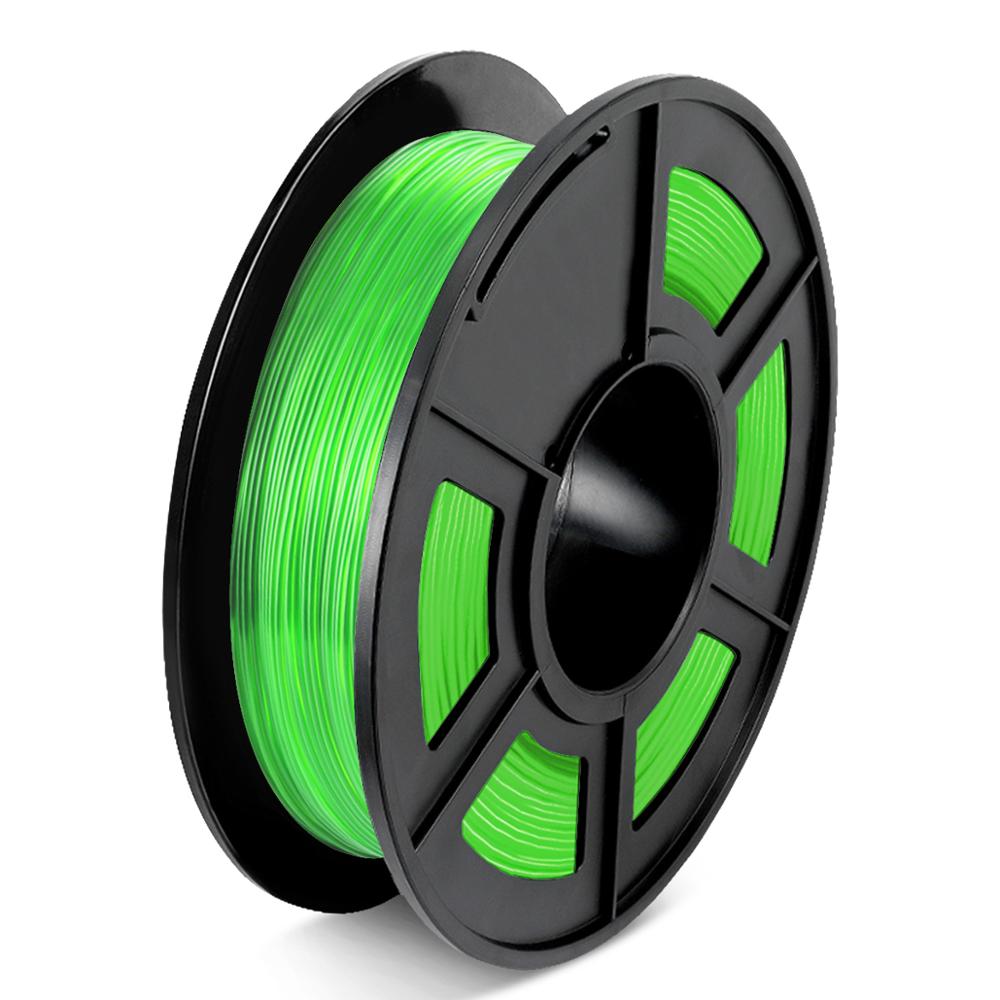AW 3D Flexible TPU Filament 1.75mm 3D Printer Filament 0.5KG TPU High Elasticity Rubber Filament with full color: TPU-TPGreen-0.5kg