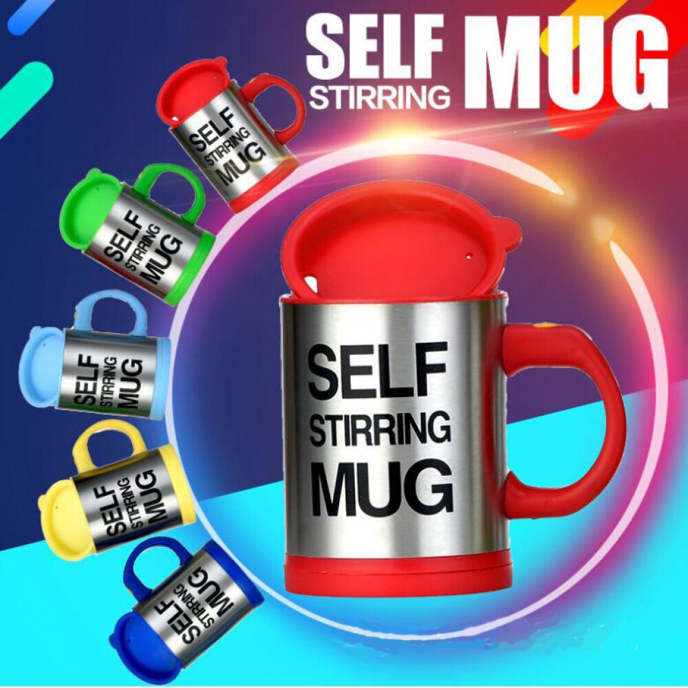 350ml Automatic Self Stirring Mug Coffee Milk Mixing Mug Stainless Steel Thermal Cup Electric Lazy Double Insulated Smart Cup 5