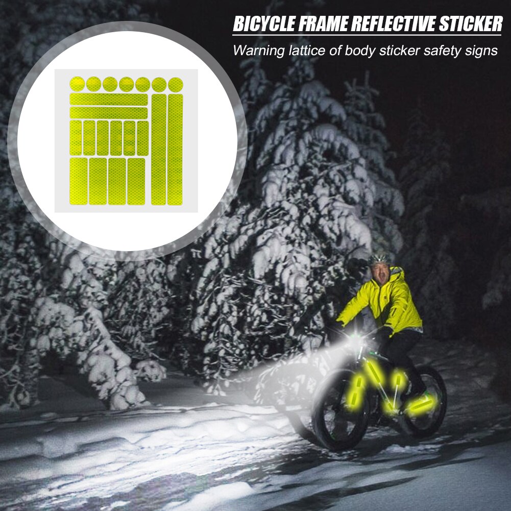 1 einstellen Fahrrad Reflektierende Aufkleber für Motorrad Rolle Acryl MTB Fahrrad Klebestreifen Radfahren Warnung Sicherheits Leuchtstoff Band