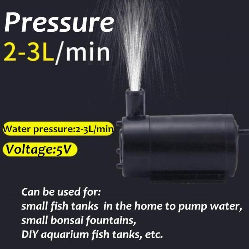 Dc 5V Usb Low Noise Borstelloze Motor Pump120L/H Mini Micro Dompelpomp Voor Diy Kit