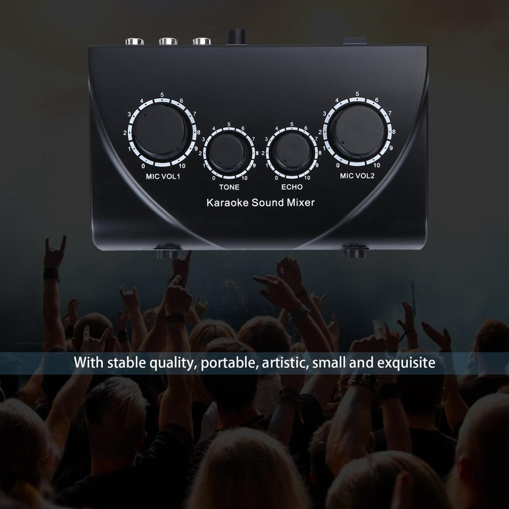 Karaoke Sound Mixer digital sound Audio System Portable Mini Digital Audio Sound Karaoke Machine Echo Mixer System