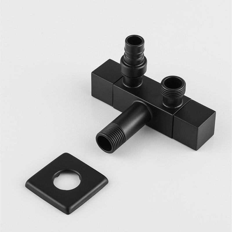 G1/2 Three-way Valve One Into Two Out Dual Angle Valve Washing Machine Toilet Multi-function Tap