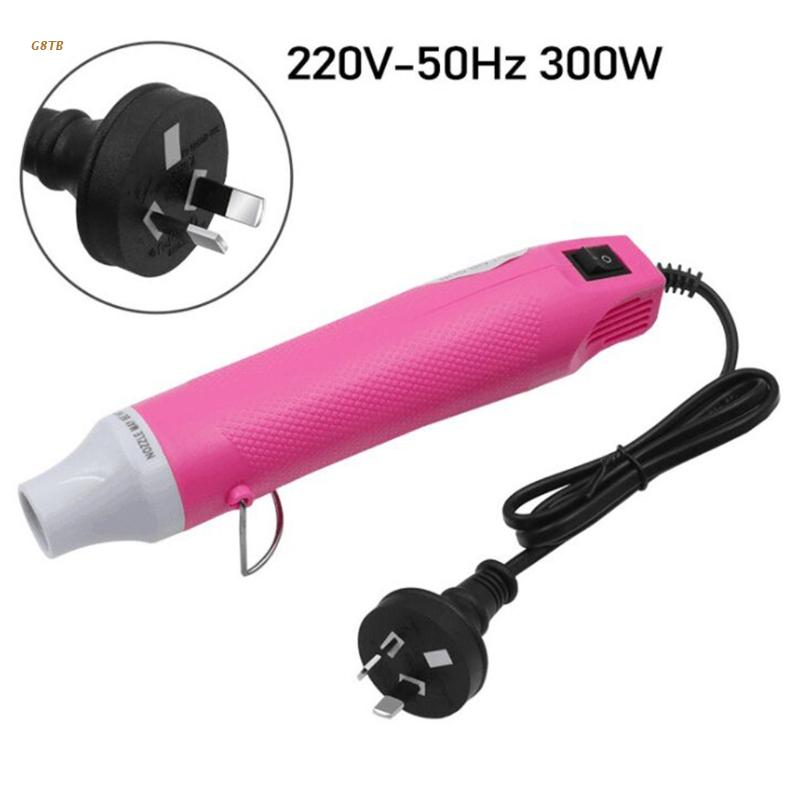 Mini Heat Gun Mini Handheld Air Gun for DIY Embossing Shrink Wrapping Drying Paint 300W Electrical Heat Tool