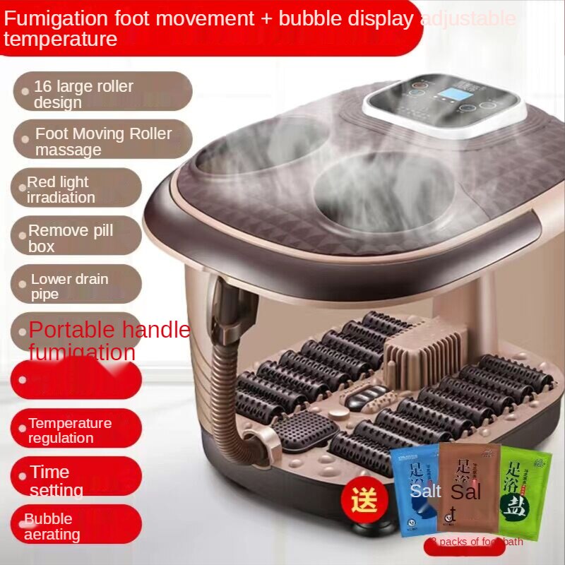 Spa Tub Heated Foot Bath Adult Home Foot Bath Automatic Feet Soaking Electric Massage Constant Temperature Foot Bath Foot