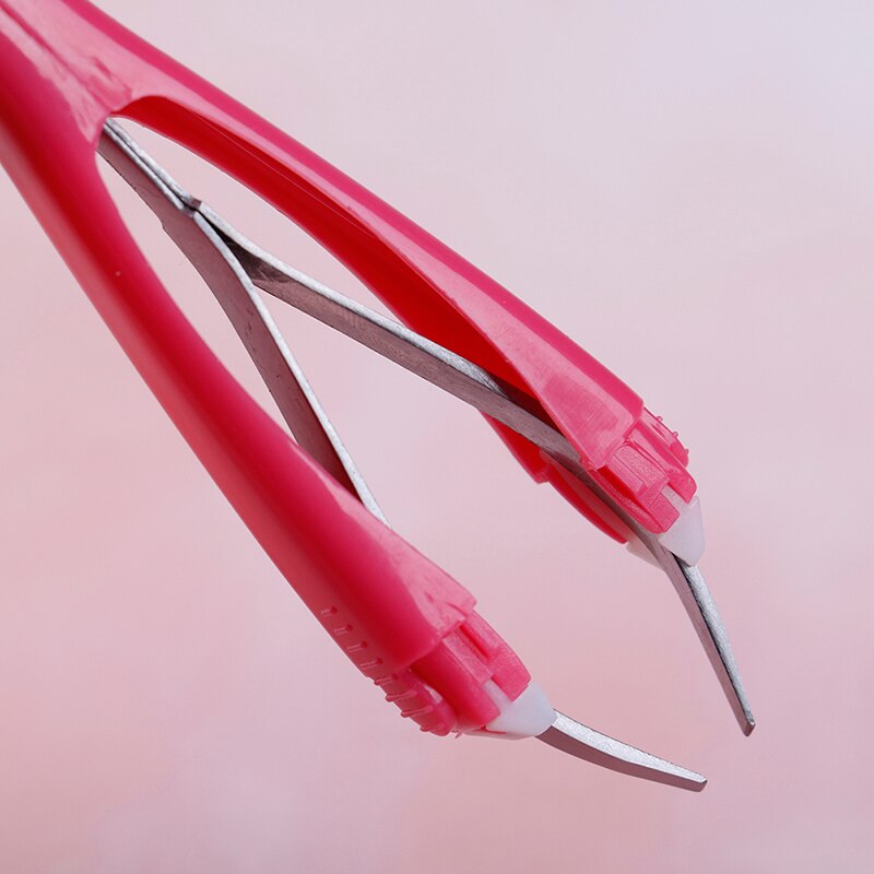 1Pc Automatically Eyebrow Tweezers Retractable Stainless Steel Slant Tip Hair Removal Eyebrow Tweezer Makeup Tool