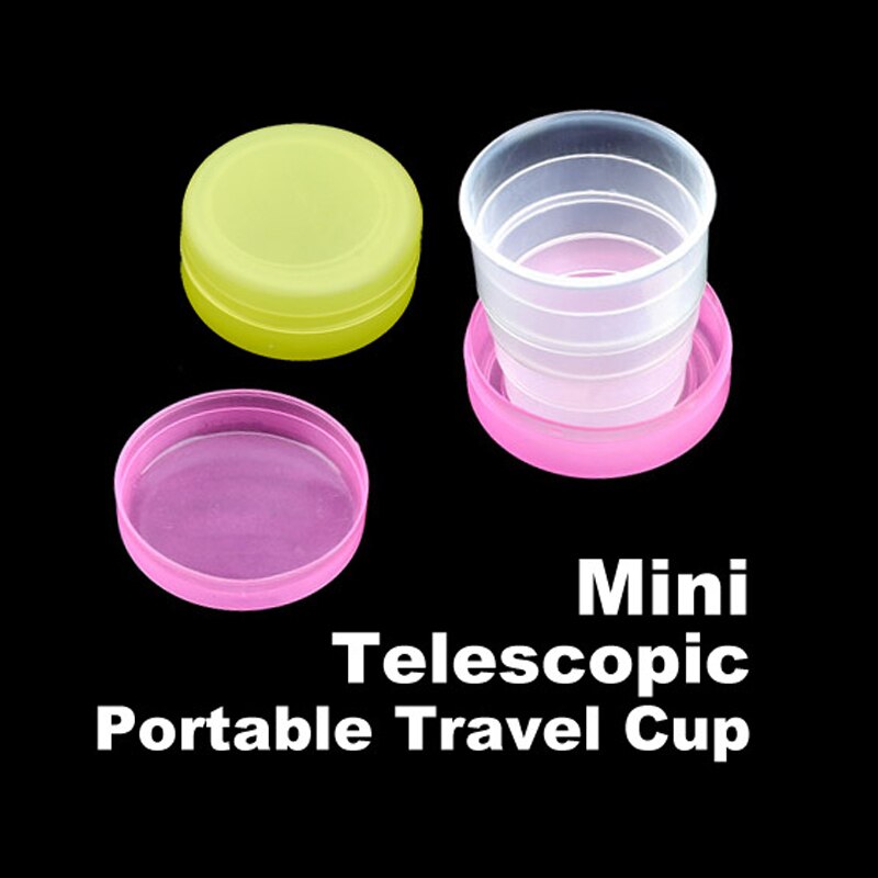 Folding Draagbare Inklapbare Plastic Cups Telescopische Cups Camping Wandelen Drinkware XH8Z