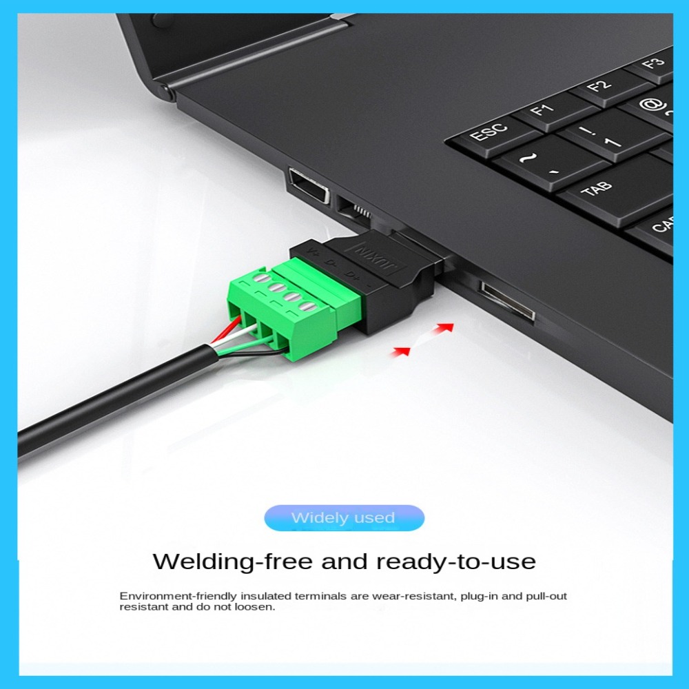 Conector USB macho e fêmea Plug, Plugues de soldagem, Evite soldar, Adaptador Conector Jack, USB 2.0, 4 Pin, 2.0