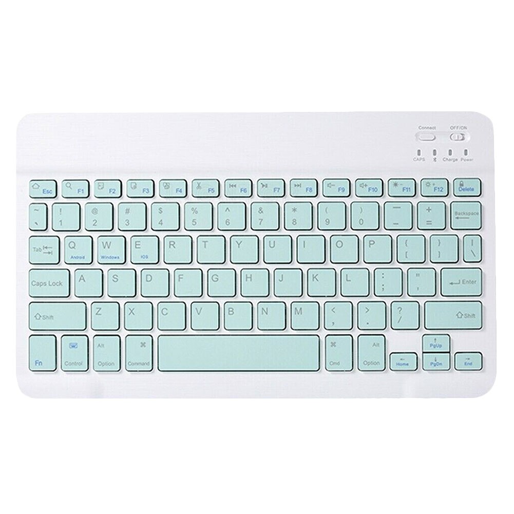 Mini teclados inalámbricos portátiles con Bluetooth y panel táctil, teclado Universal de 10 pulgadas para iPad, Samsung, tabletas y teléfonos inteligentes: GreenB-10 inch