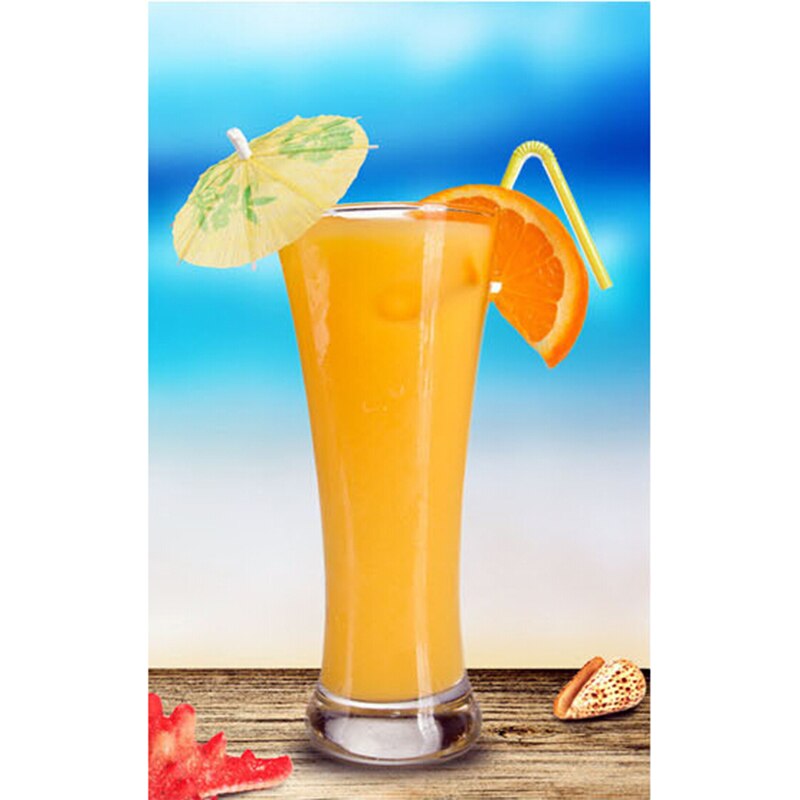 Cocktail dekorative pynt paraply bambus pinne form snack kaker frukt skilt 10 cm lange 144 stk/sett