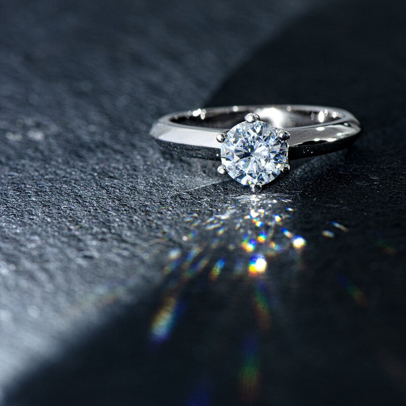 Klassieke Vrouwelijke Kleine Witte Zirkonia Steen Ring Vintage Bruiloft Sieraden Crystal Engagement Anniversary Verstelbare Ringen Voor Vrouwen