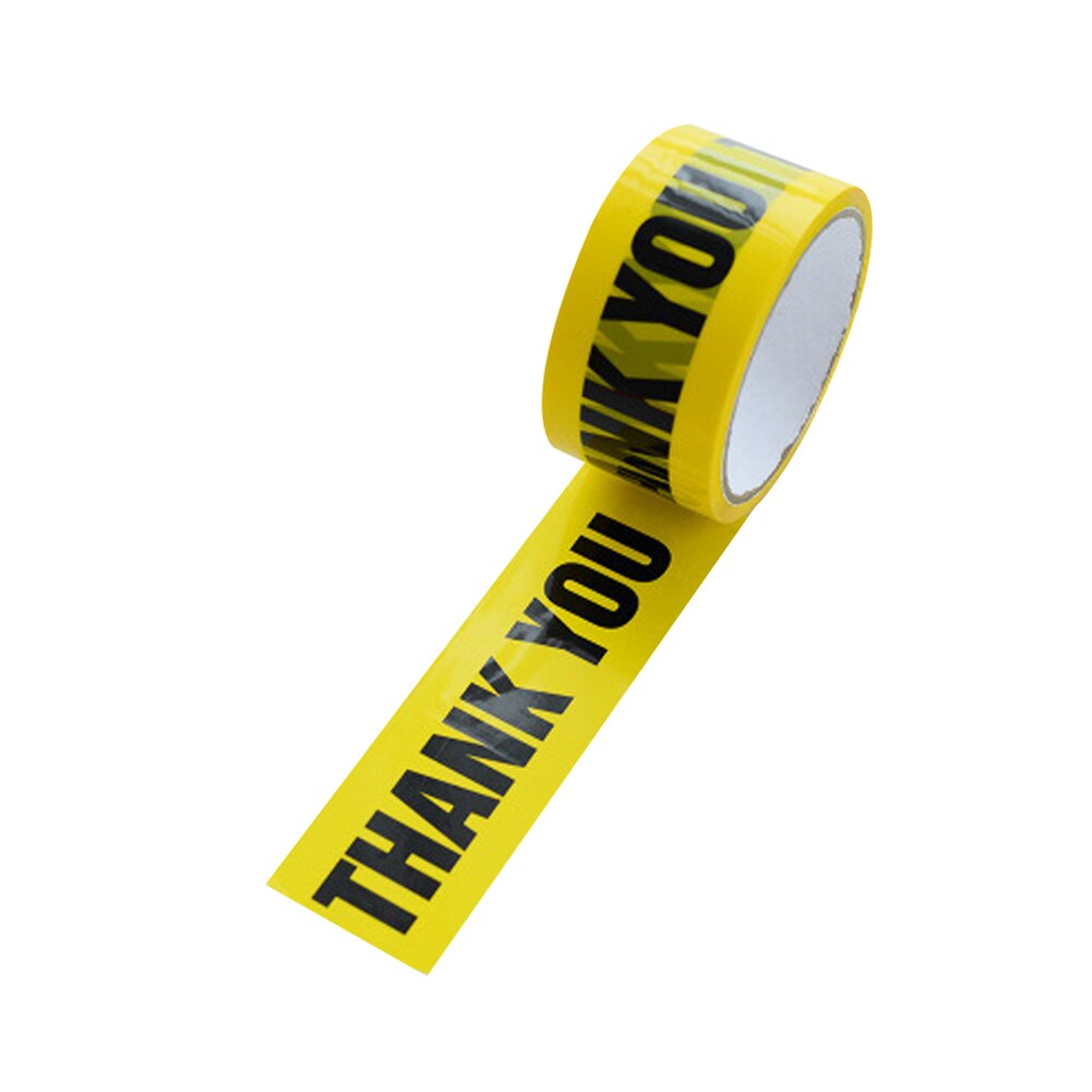 1 Roll Warning Tape Yellow Caution Tape Remind Work Safety Adhesive Tapes For Safety Barrier For Police Barricade 4.8cm×25M: THANK YOU