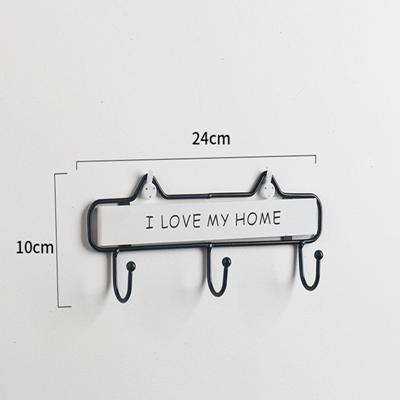 Wall Mount Key Rack Hanger Holder 3 Hooks Chain Storage Keys Organizer ZJM9165: Pattern 1