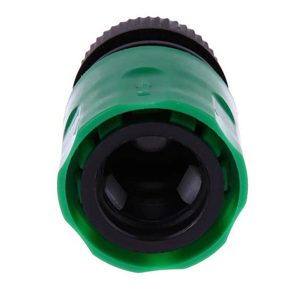 5Pcs Green Threaded Hose End Quick Connector Plastic Water Pipe Fitting 1/2 "Pipe Quick Connector
