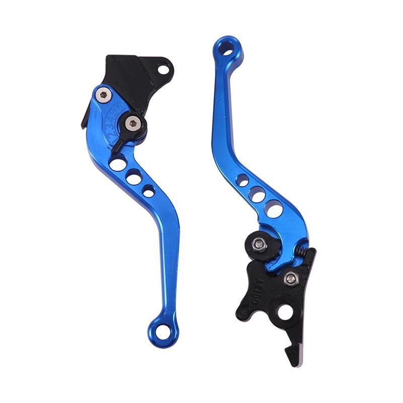 2pcs Durable Motorcycle Brake Handle CNC Alloy Motorcycle Clutch Brake Lever Handle Fit for Motorbike Modification