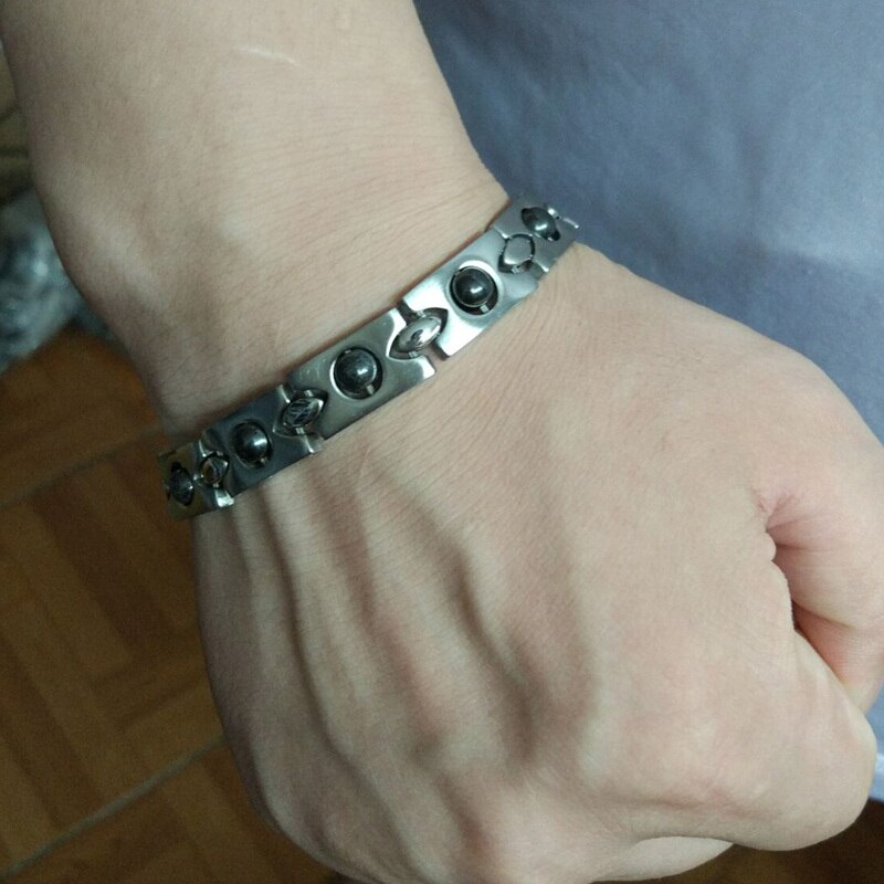 Hapiship mannen/vrouwen energie 316l roestvrijstalen therapie ketting/armband verjaardag  tg23-9