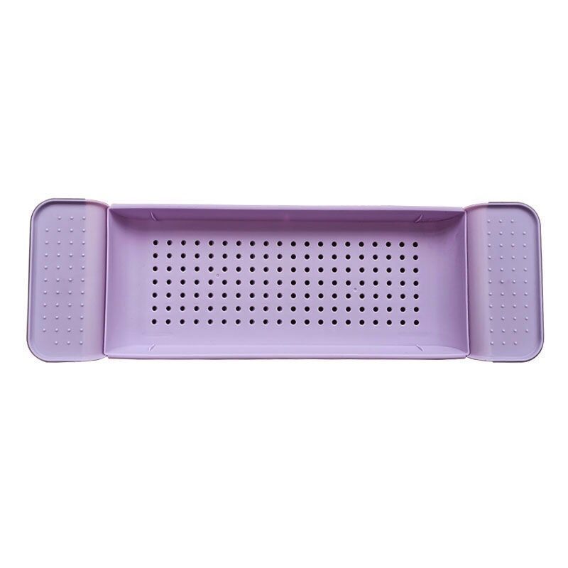 Bandeja de baño de plástico multiusos ajustable, bandeja para bañera, soporte de libro para ducha, vino, herramienta de cocina, escurridor de baño, cocina