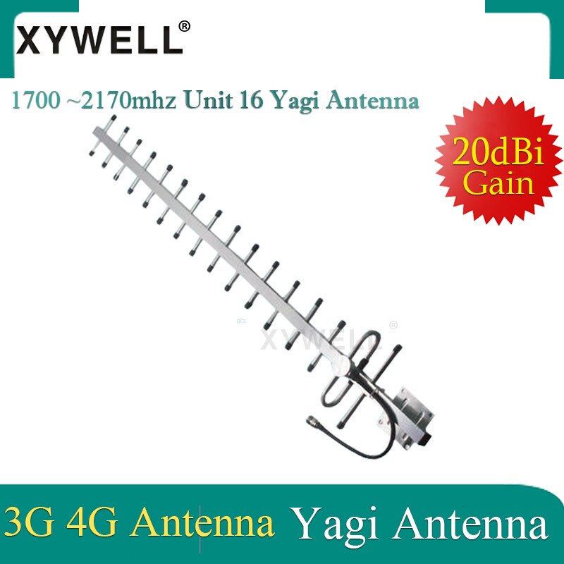 Xywell 20dBi Gain 3G 4G Antenne 3G Yagi Antenne 4G 3G 2100 1800 Outdoor Antenne 3G 4G Lte Externe Yagi Antenne Met N Vrouwelijke