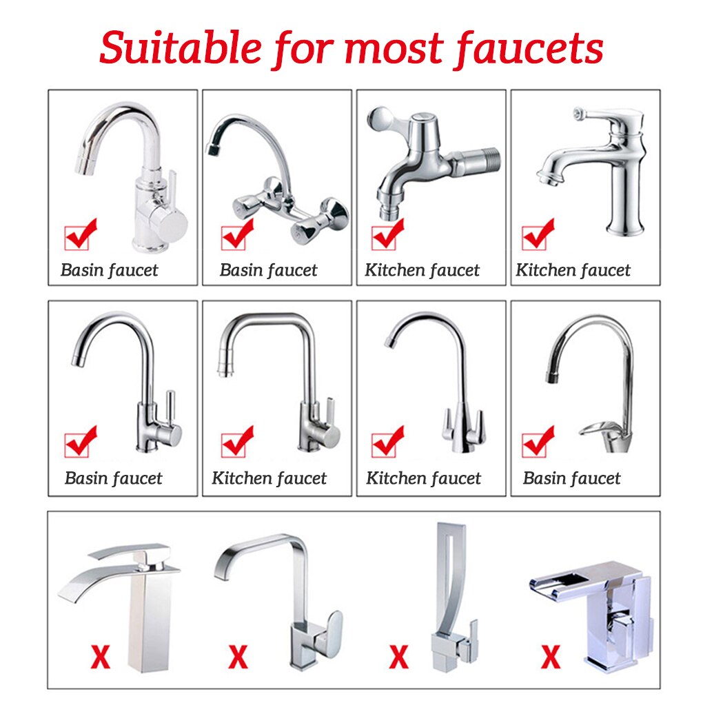 Kraan Water Filter Zeef Vergiet Keuken Plastic Tap Splash-Proof Hoofd Huishouden Adsorptie Filtratie Cartridge Willekeurige Kleur