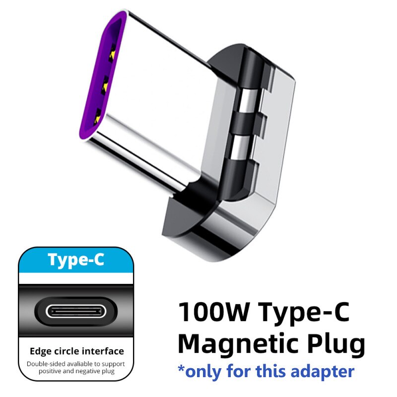 100W Usb C Naar Type C Magnetische Lading Adapter ... – Vicedeal