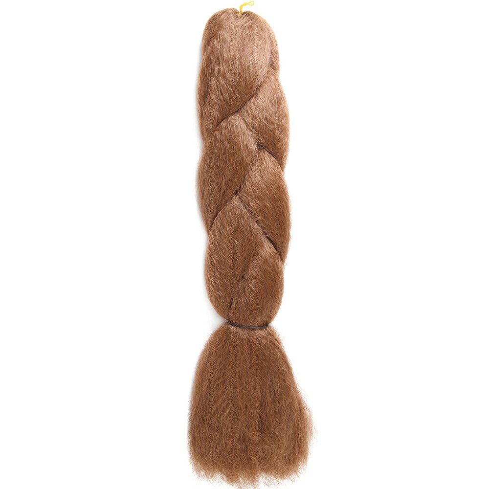 Ombre Flechten Braun Haar Erweiterungen Jumbo Zöpfe Synthetische Häkeln Geflecht Soku Reine Farbe Lange Flechten Für Frauen 1Stränge/Pack: 1B/27HL