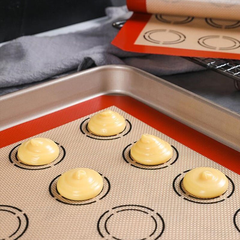 Non stick macaron bagemåtte silikone tæppe køkkenudstyr tilbehør værktøjer tilberedning af alle kagerne for nemheds skyld købmand