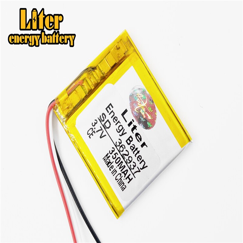 3 linie 3,7 V 350mAh 362937 Lithium-Polymer Li-Po li ionen Akku zellen Für Mp3 MP4 MP5 GPS