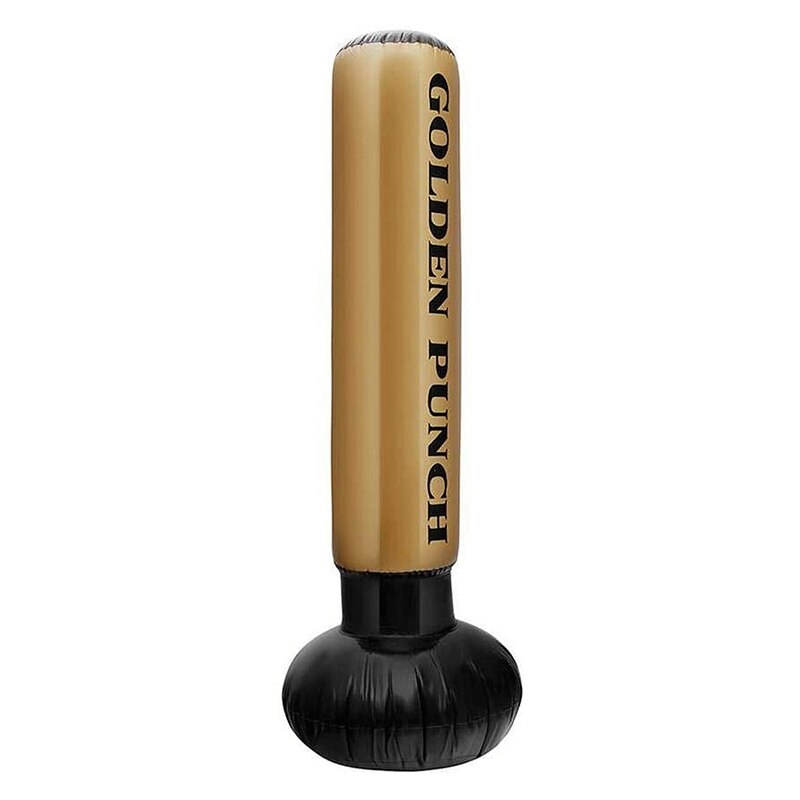 Boksepunch tung posere oppblåsbar boksesekk frittstående tumbler kolonne sandpose til voksne låve Fitness 63 tommer
